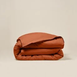 Housse De Couette CARLINA Terracotta Et Bourdon Noir 15 Housse De Couette CARLINA Terracotta Et Bourdon Noir -Maison Linge Magasin housse de couette CARLINA 005724 M9G 4