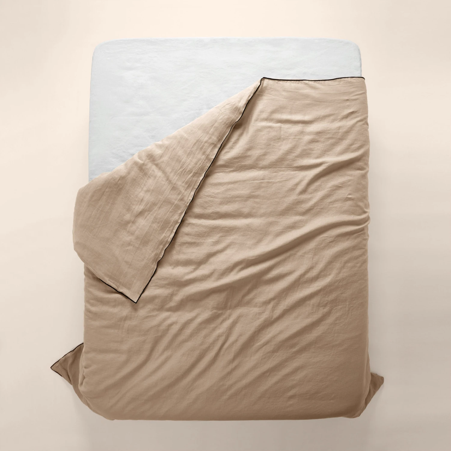 Housse De Couette CARLINA Sable Et Bourdon Noir 6 Housse De Couette CARLINA Sable Et Bourdon Noir – Image 6