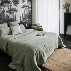 Housse De Couette CARLINA Tilleul Et Bourdon Noir -Maison Linge Magasin housse de couette CARLINA 005724 V2G 2