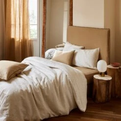 Housse De Couette ELIE Ivoire Et Naturel -Maison Linge Magasin housse de couette ELIE 009168 WN 1