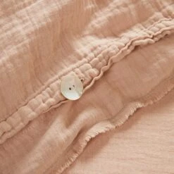 Housse De Couette LOU Pêche Rosé 14 Housse De Couette LOU Pêche Rosé -Maison Linge Magasin housse de couette LOU 007611 R3 6