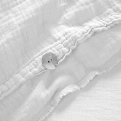 Housse De Couette LOU Blanc Coton -Maison Linge Magasin housse de couette LOU 007611 W 6
