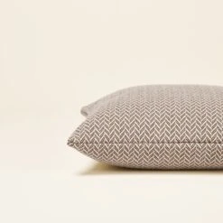 Housse De Coussin ALEJANDRO écru Ocre Et Noir -Maison Linge Magasin housse de coussin ALEJANDRO 006368 NZ3 C1 5