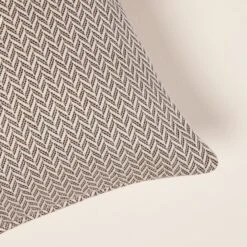 Housse De Coussin ALEJANDRO écru Ocre Et Noir -Maison Linge Magasin housse de coussin ALEJANDRO 006368 NZ3 C1 6