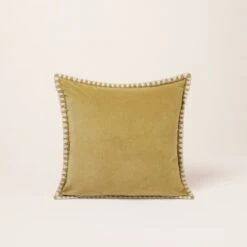 Housse De Coussin ANJALI Jaune Indien Et Naturel -Maison Linge Magasin housse de coussin ANJALI 007866 JN C1 4