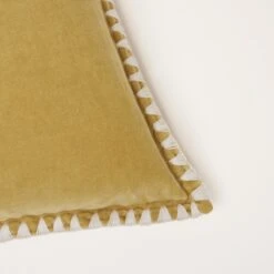 Housse De Coussin ANJALI Jaune Indien Et Naturel -Maison Linge Magasin housse de coussin ANJALI 007866 JN C1 5