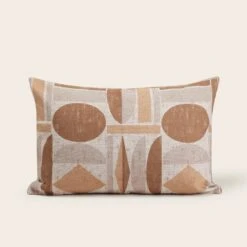Housse De Coussin ANOKI Beige Et Brun -Maison Linge Magasin housse de coussin ANOKI 009012 NM C8 4