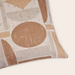 Housse De Coussin ANOKI Beige Et Brun -Maison Linge Magasin housse de coussin ANOKI 009012 NM C8 5