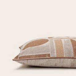 Housse De Coussin ANOKI Beige Et Brun -Maison Linge Magasin housse de coussin ANOKI 009012 NM C8 6
