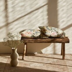 Housse De Coussin AQUARELA Ivoire Et Pastel -Maison Linge Magasin housse de coussin AQUARELA 008629 NZ5 C8 1