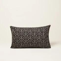 Housse De Coussin ARDECO Noir Et Nickel 9 Housse De Coussin ARDECO Noir Et Nickel -Maison Linge Magasin housse de coussin ARDECO 006374 GN CM 4