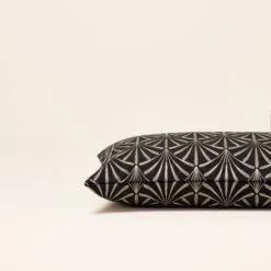 Housse De Coussin ARDECO Noir Et Nickel 10 Housse De Coussin ARDECO Noir Et Nickel -Maison Linge Magasin housse de coussin ARDECO 006374 GN CM 5