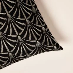 Housse De Coussin ARDECO Noir Et Nickel 11 Housse De Coussin ARDECO Noir Et Nickel -Maison Linge Magasin housse de coussin ARDECO 006374 GN CM 6
