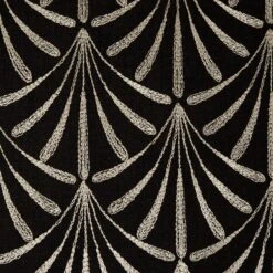 Housse De Coussin ARDECO Noir Et Nickel 12 Housse De Coussin ARDECO Noir Et Nickel -Maison Linge Magasin housse de coussin ARDECO 006374 GN CM 7