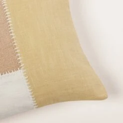 Housse De Coussin AREZ Jaune Maïs Et Sienne -Maison Linge Magasin housse de coussin AREZ 008425 JO CM 5