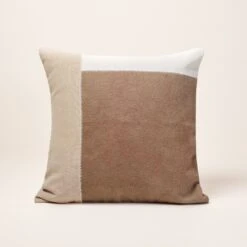 Housse De Coussin AREZ Naturel Et Brun -Maison Linge Magasin housse de coussin AREZ 008425 NM C4 4