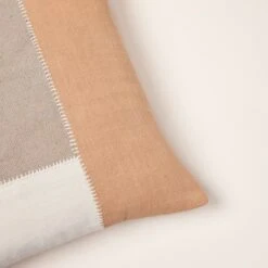 Housse De Coussin AREZ Sienne Et Cendré -Maison Linge Magasin housse de coussin AREZ 008425 OM C1 5