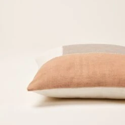 Housse De Coussin AREZ Sienne Et Cendré -Maison Linge Magasin housse de coussin AREZ 008425 OM C1 6