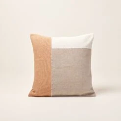 Housse De Coussin AREZ Sienne Et Cendré