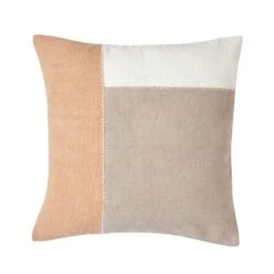 Housse De Coussin AREZ Sienne Et Cendré -Maison Linge Magasin housse de coussin AREZ 008425 OM C1 packshot