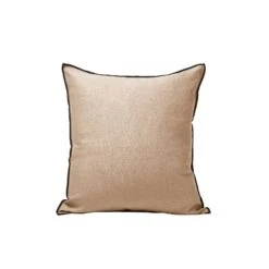 Housse De Coussin CARLINA Sable Et Bourdon Noir -Maison Linge Magasin housse de coussin CARLINA 006407 N4G C1 packshot