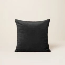 Housse De Coussin CASTIGLIONE Noir Et Taupe -Maison Linge Magasin housse de coussin CASTIGLIONE 000606 G10 C1 4