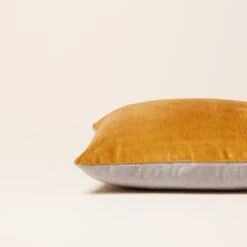 Housse De Coussin CASTIGLIONE Miel Et Taupe -Maison Linge Magasin housse de coussin CASTIGLIONE 000606 J18 C1 5