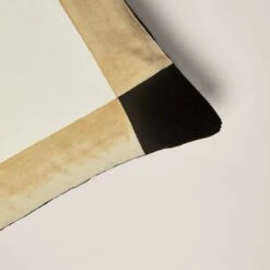 Housse De Coussin DAMIAN Ivoire Naturel Et Noir -Maison Linge Magasin housse de coussin DAMIAN 007681 NG C4 5