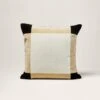 Housse De Coussin DAMIAN Ivoire Naturel Et Noir
