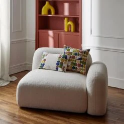 Housse De Coussin DANDELIN Naturel Et Pop -Maison Linge Magasin housse de coussin DANDELIN 008883 NZ6 C1 1