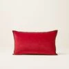 Housse De Coussin DARIO Rouge Opéra Et Bourdon Noir