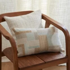 Housse De Coussin ELIASS Naturels Et Céladon -Maison Linge Magasin housse de coussin ELIASS 008885 NV4 1