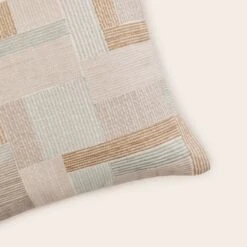 Housse De Coussin ELIASS Naturels Et Céladon -Maison Linge Magasin housse de coussin ELIASS 008885 NV4 5