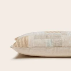 Housse De Coussin ELIASS Naturels Et Céladon -Maison Linge Magasin housse de coussin ELIASS 008885 NV4 6