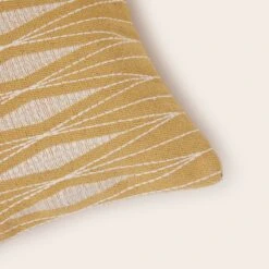 Housse De Coussin ESRA Jaune Ocre -Maison Linge Magasin housse de coussin ESRA 008882 J18 C1 5
