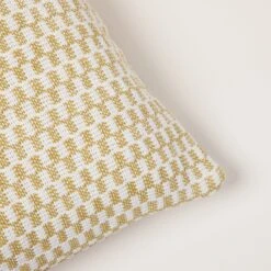 Housse De Coussin FARIK Ivoire Et Moutarde -Maison Linge Magasin housse de coussin FARIK 008424 WJ C1 6