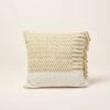Housse De Coussin FARIK Ivoire Et Moutarde