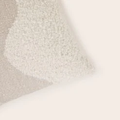 Housse De Coussin FLOKIE Ivoire -Maison Linge Magasin housse de coussin FLOKIE 008998 N1 C1 5