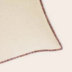 Housse De Coussin GHABY Naturel Et Bourdon En Dégradé -Maison Linge Magasin housse de coussin GHABY 008905 N3 C1 5