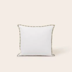 Housse De Coussin GHABY Blanc Et Bourdon En Dégradé 11 Housse De Coussin GHABY Blanc Et Bourdon En Dégradé -Maison Linge Magasin housse de coussin GHABY 008905 W C1 4