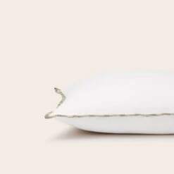 Housse De Coussin GHABY Blanc Et Bourdon En Dégradé 13 Housse De Coussin GHABY Blanc Et Bourdon En Dégradé -Maison Linge Magasin housse de coussin GHABY 008905 W C1 6