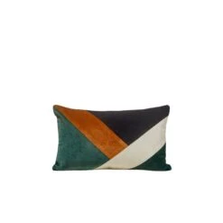 Housse De Coussin GOTIE Ivoire Caramel Et Marine -Maison Linge Magasin housse de coussin GOTIE 007682 BZ3 CM packshot