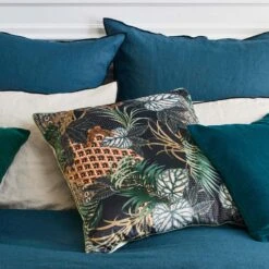 Housse De Coussin GUALPA Bleu Nuit -Maison Linge Magasin housse de coussin GUALPA 006376 Z5 C4 3