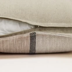 Housse De Coussin HARI Naturel Et Brun -Maison Linge Magasin housse de coussin HARI 007970 NM C4 10