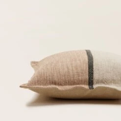 Housse De Coussin HARI Naturel Et Brun -Maison Linge Magasin housse de coussin HARI 007970 NM C4 6