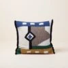 Housse De Coussin JALISCO Naturel Et Cobalt