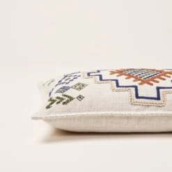 Housse De Coussin JUANY Naturel Et Indigo -Maison Linge Magasin housse de coussin JUANY 008435 NB CM 6