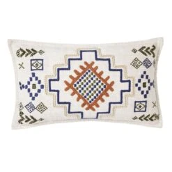 Housse De Coussin JUANY Naturel Et Indigo -Maison Linge Magasin housse de coussin JUANY 008435 NB CM packshot