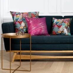 Housse De Coussin JUNGLE BIRDS Terrako -Maison Linge Magasin housse de coussin JUNGLEBIRDS 003880 MZ10 C1 1