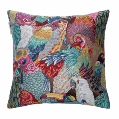Housse De Coussin JUNGLE BIRDS Terrako -Maison Linge Magasin housse de coussin JUNGLEBIRDS 003880 MZ10 C1 packshot